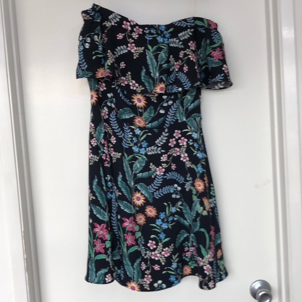 Floral off shoulder dress